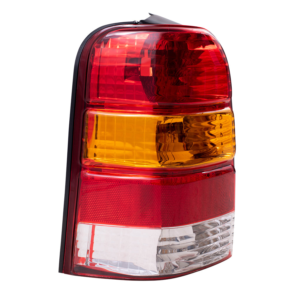 Brock Replacement Drivers Taillight Tail Lamp Compatible with 2001-2007 Escape 6L8Z13405DA