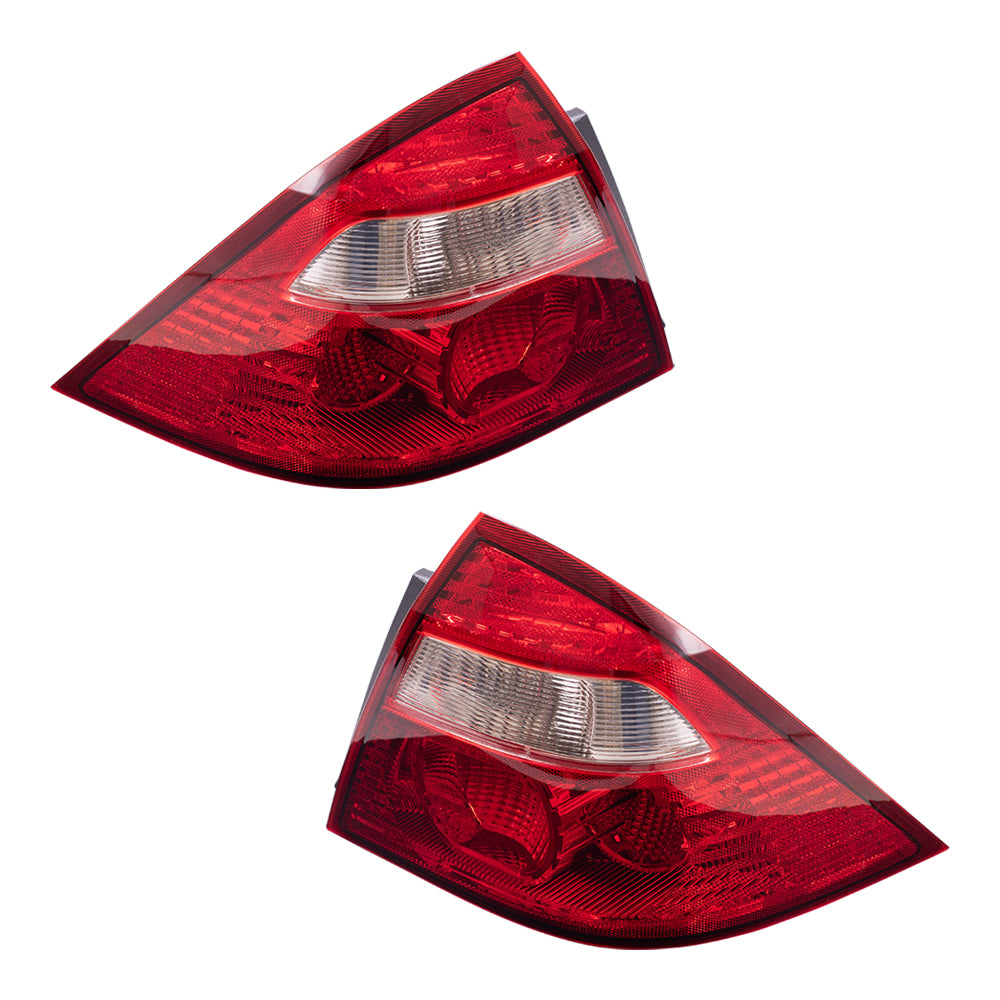 Brock Replacement Pair Set Taillights Tail Lamp Units Compatible with 2005-2007 Five Hundred 6G1Z 13405 AA 6G1Z 13404 AA