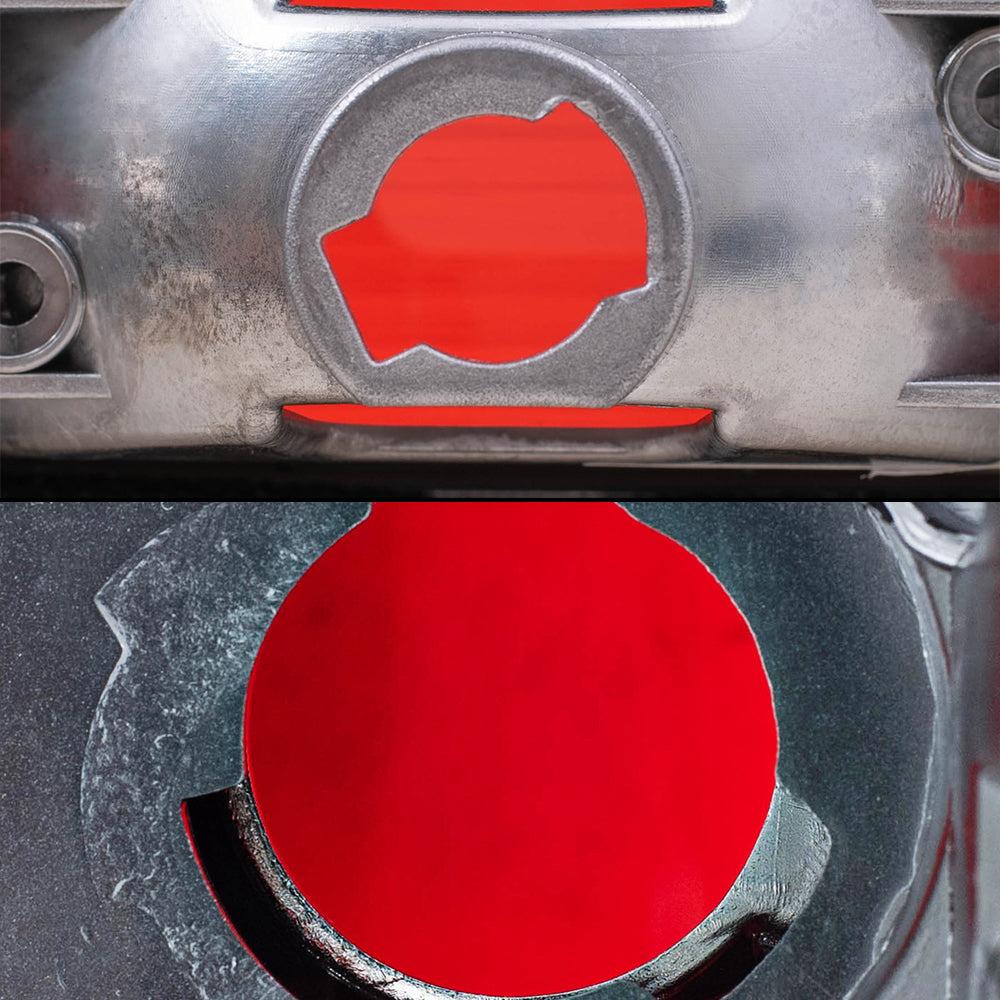 Brock Replacement Driver and Passenger Side Tail Light Units with Red Trim Smoked & 3rd Brake Light Unit 3 Piece Performance Set compatible with 2009-2014 Ford F-150 Styleside