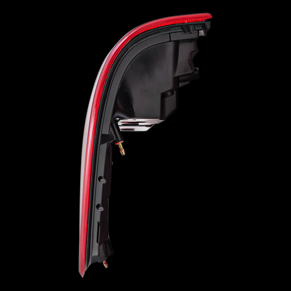 Brock Replacement Performance Set Tail Lights Tail Lamp Units w/ Red Trim Smoked Compatible with 09-14 F-150 Styleside Pickup Truck