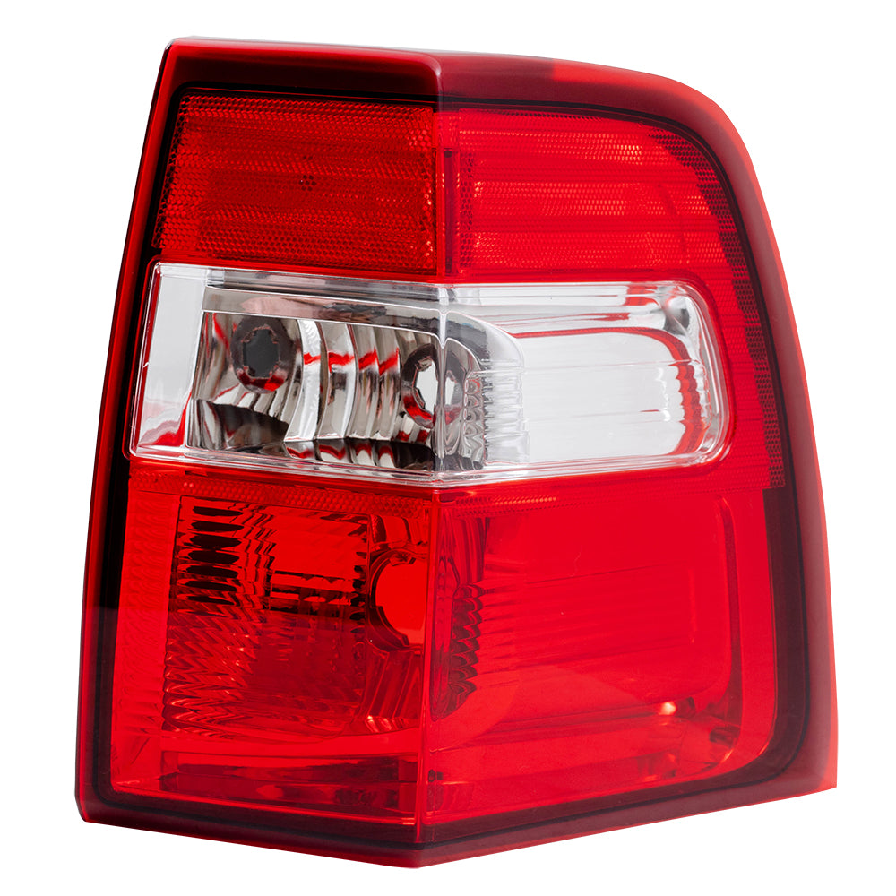 Brock Replacement Pair Set Taillights Tail Lamps Lens & Housing Units Compatible with 07-17 Expedition 7L1Z13405AA 7L1Z13404AA