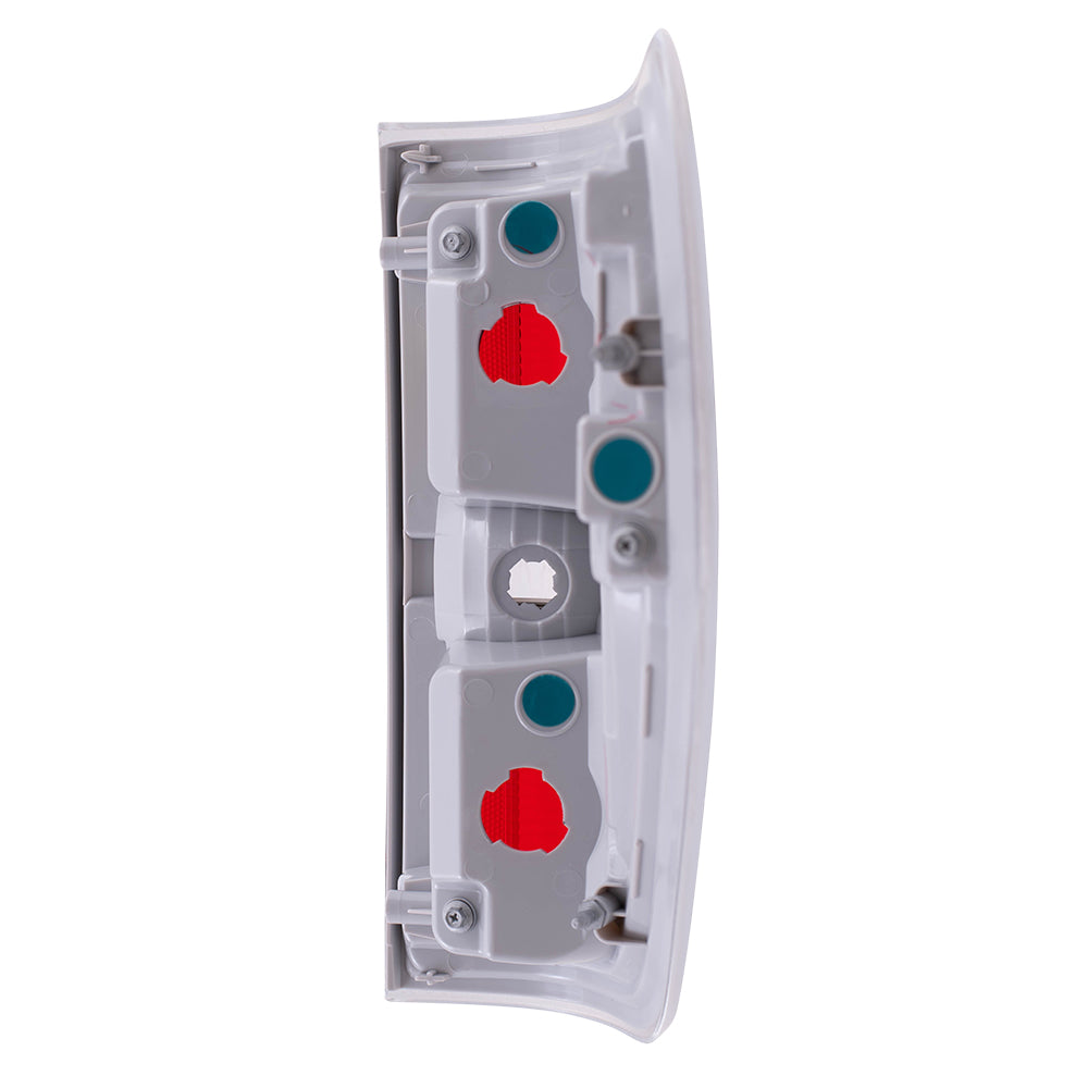 Brock Replacement Drivers Taillight Tail Lamp with Chrome Trim Compatible with 2009-2014 F150 Styleside Pickup Truck AL3Z13405A