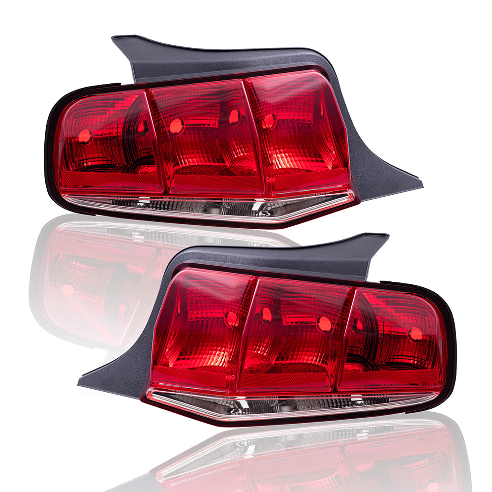 2010-2012 Ford Mustang Combination Tail Light Unit Set Simple Design LH+RH