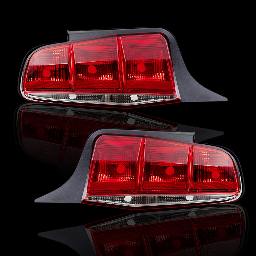 2010-2012 Ford Mustang Combination Tail Light Unit Set Simple Design LH+RH
