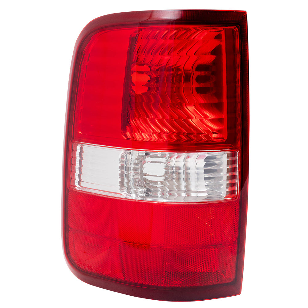Brock Aftermarket Replacement Driver Left Tail Light Unit Compatible With 2004-2008 Ford F-150 Styleside