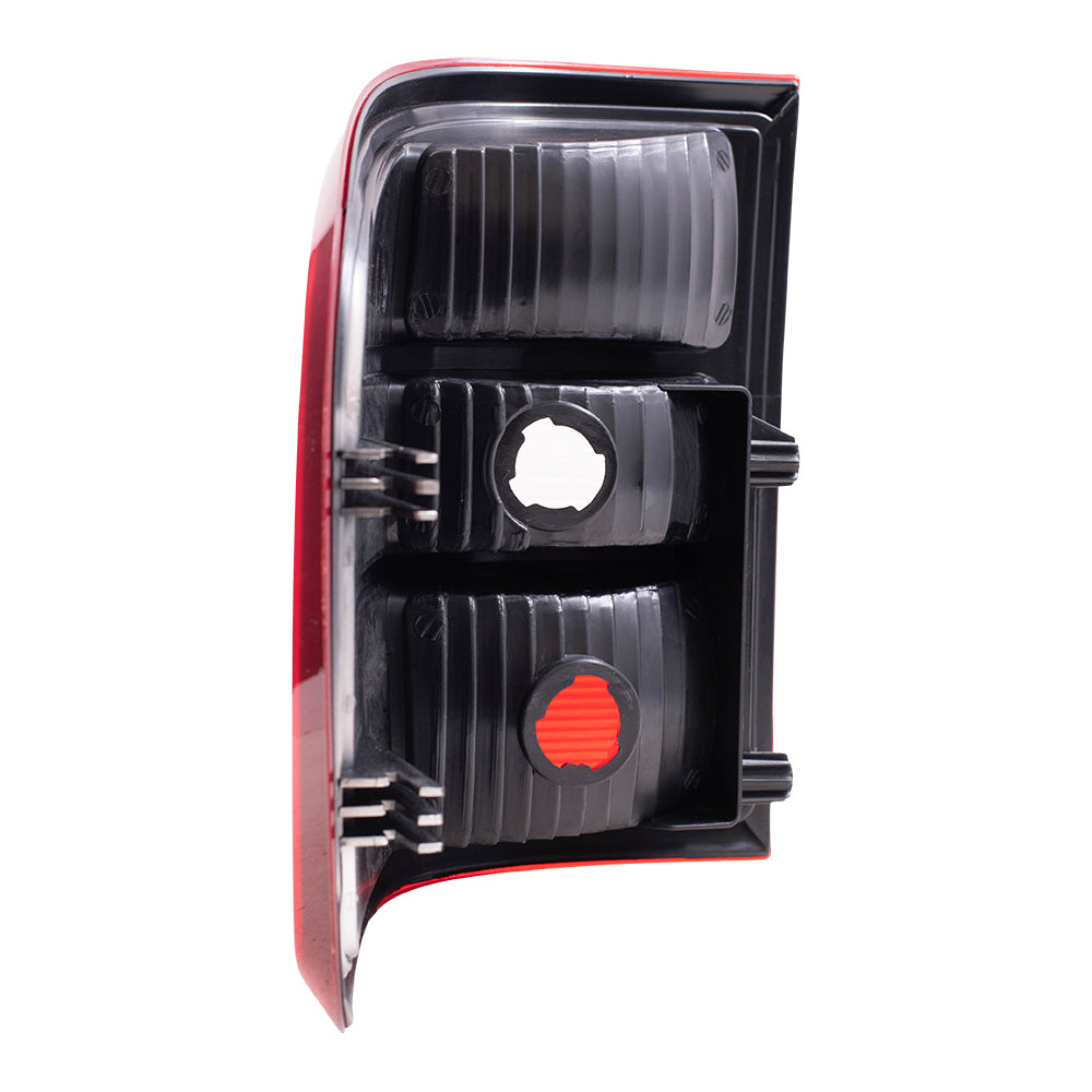 Brock Replacement Driver and Passenger Taillights Tail Lamps Compatible with 2004-2009 F150 Flareside Pickup Truck 7L3Z13405BA 7L3Z13404BA