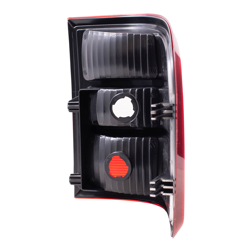 Brock Replacement Drivers Taillight Tail Lamp Lens Compatible with 2004-2009 F150 Flareside Pickup Truck 7L3Z13405BA