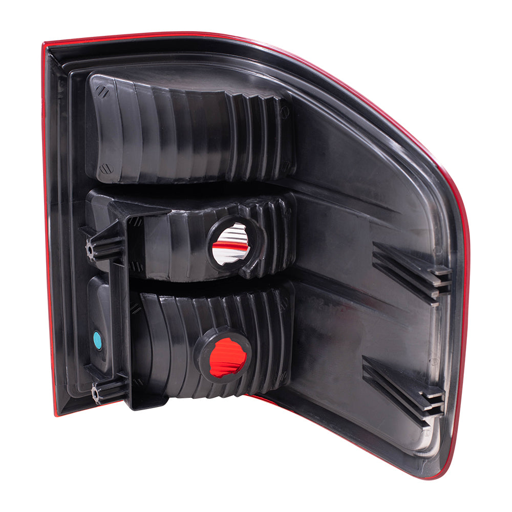 Brock Replacement Drivers Taillight Tail Lamp Lens Compatible with 2004-2009 F150 Flareside Pickup Truck 7L3Z13405BA