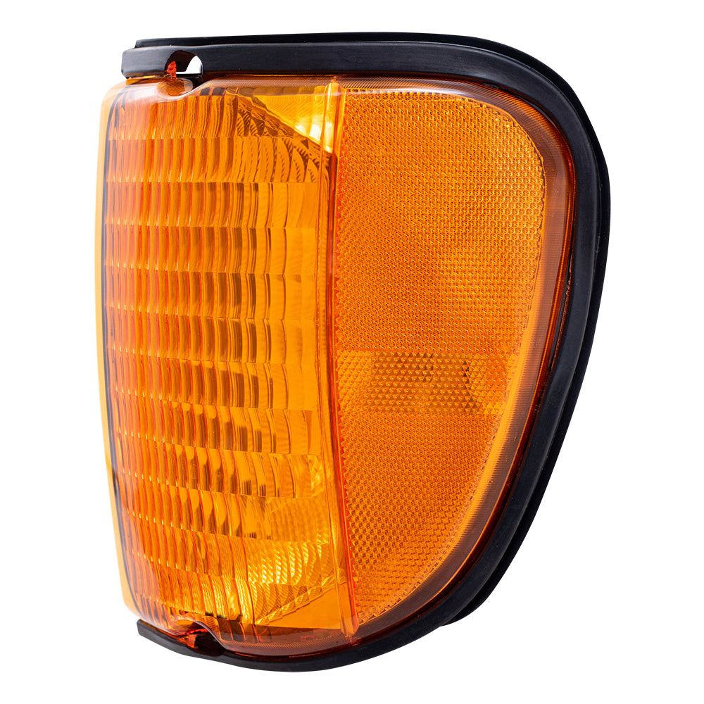 Brock Replacement Driver and Passenger Park Signal Side Marker Light Lamp Compatible with 1992-2007 E-Series Van 5C2Z13201AA 5C2Z13200AA