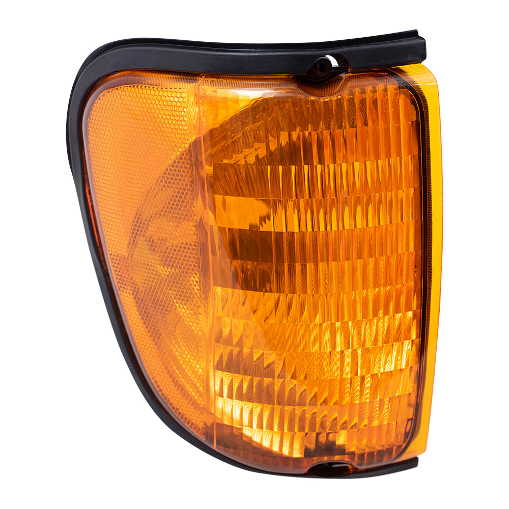 Brock Replacement Passengers Park Signal Side Marker Light Lamp Compatible with 1992-2007 E-Series Van 5C2Z13200AA