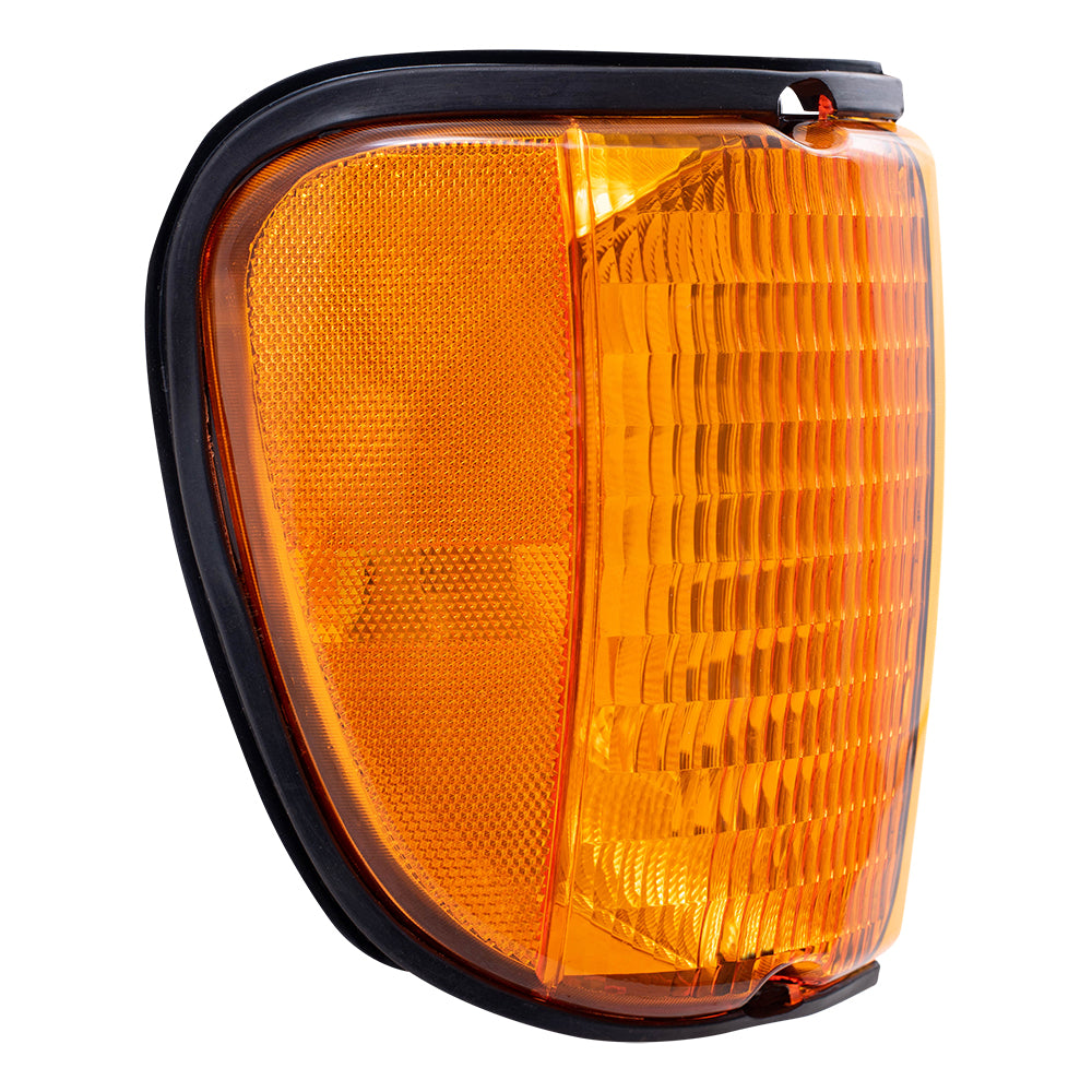 Brock Replacement Passengers Park Signal Side Marker Light Lamp Compatible with 1992-2007 E-Series Van 5C2Z13200AA