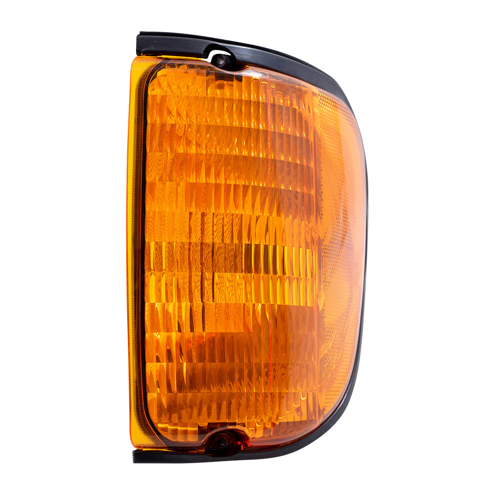 Brock Replacement Driver and Passenger Park Signal Side Marker Light Lamp Compatible with 1992-2007 E-Series Van 5C2Z13201AA 5C2Z13200AA