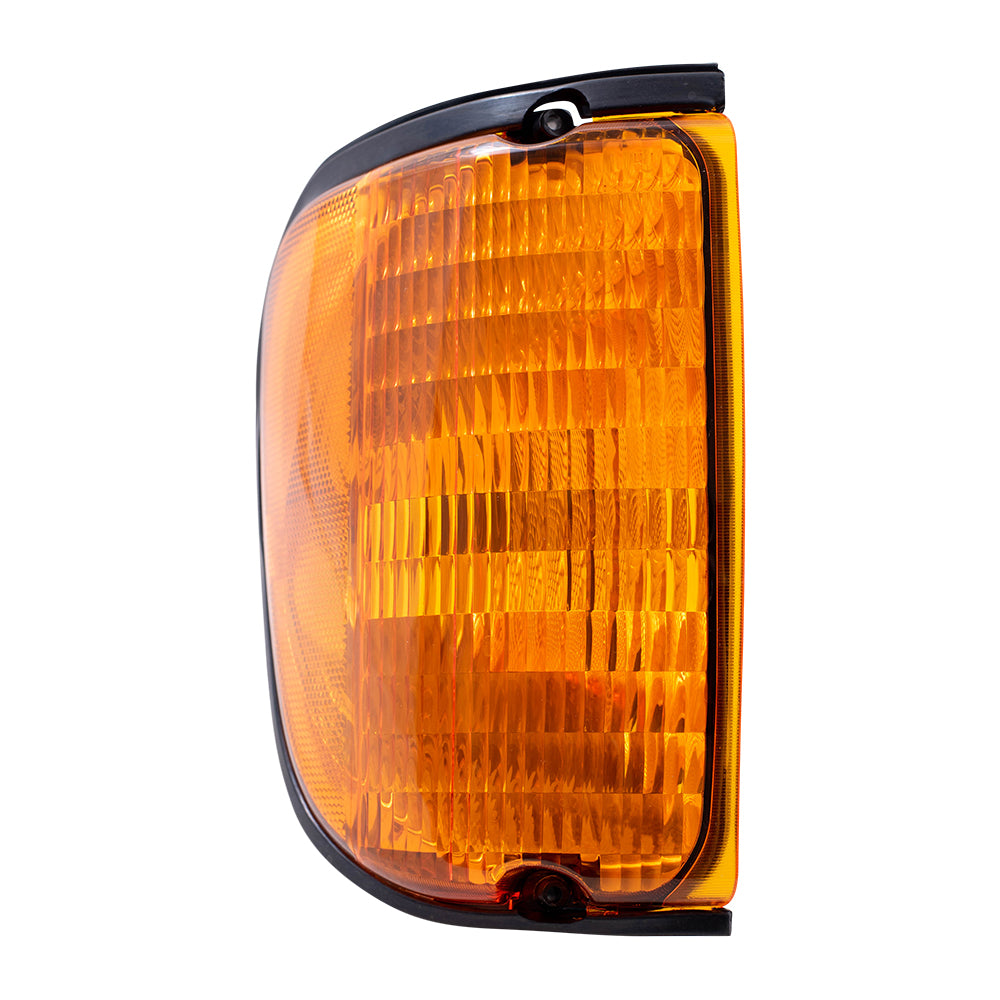 Brock Replacement Passengers Park Signal Side Marker Light Lamp Compatible with 1992-2007 E-Series Van 5C2Z13200AA