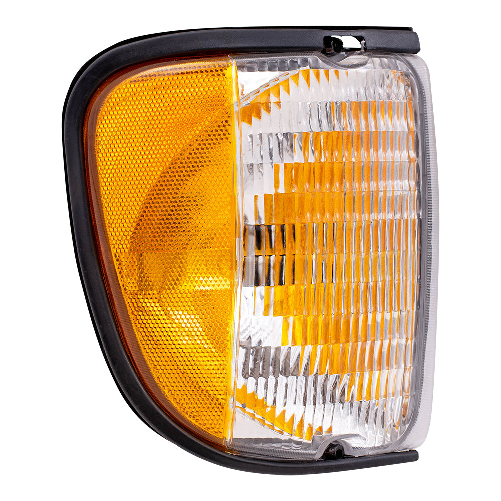 Brock Replacement Driver and Passenger Signal Side Marker Lights Lamps Compatible with 1992-2007 E-Series Van