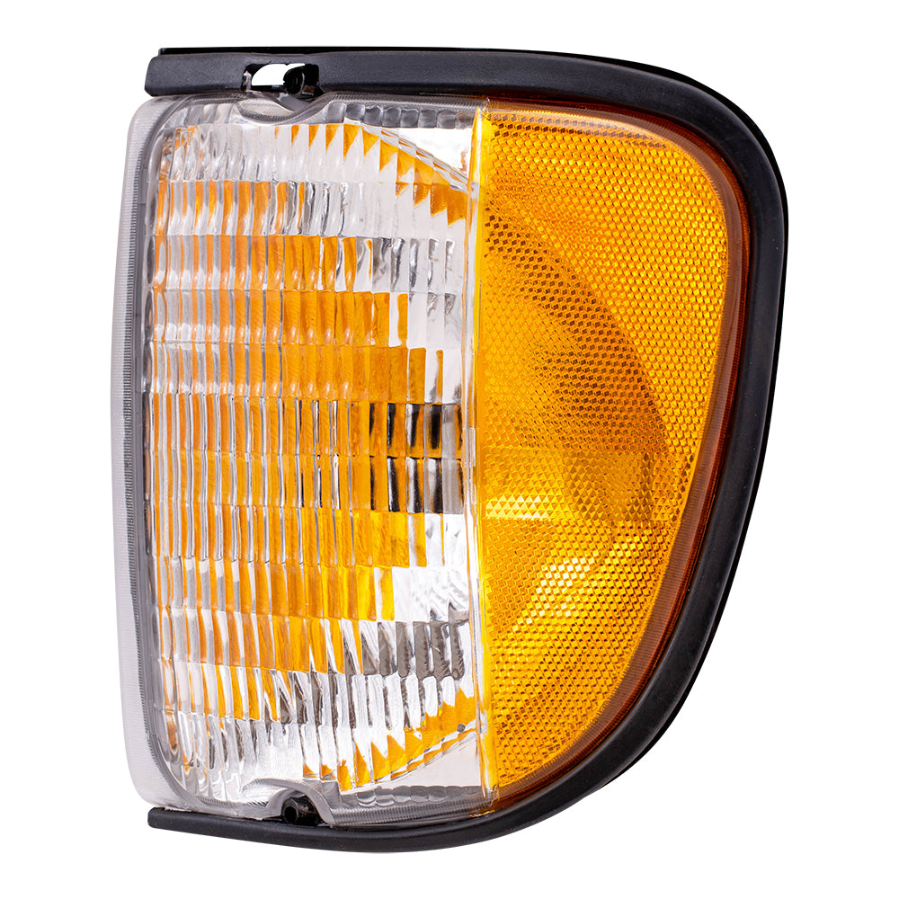 Park Signal Light fits 92-07 Ford E-Series Van Driver Side Marker Amber/Clear