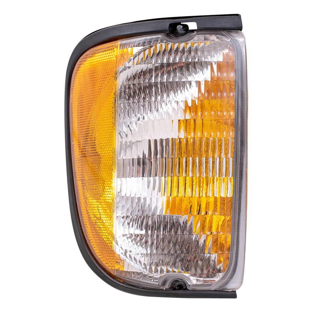 Brock Replacement Driver and Passenger Signal Side Marker Lights Lamps Compatible with 1992-2007 E-Series Van
