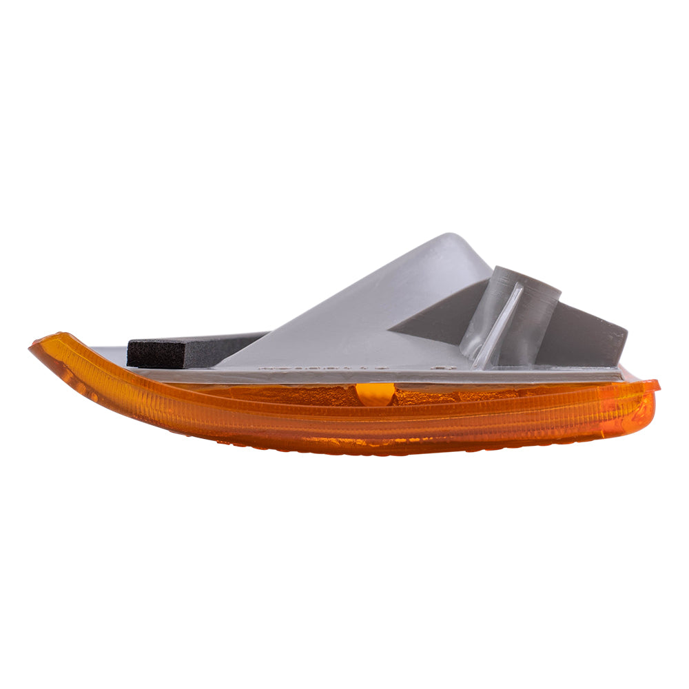 Brock Replacement Driver and Passenger Front Signal Side Marker Lights Amber Lamps Compatible with 91-94 Bronco II Ranger Pickup Explorer