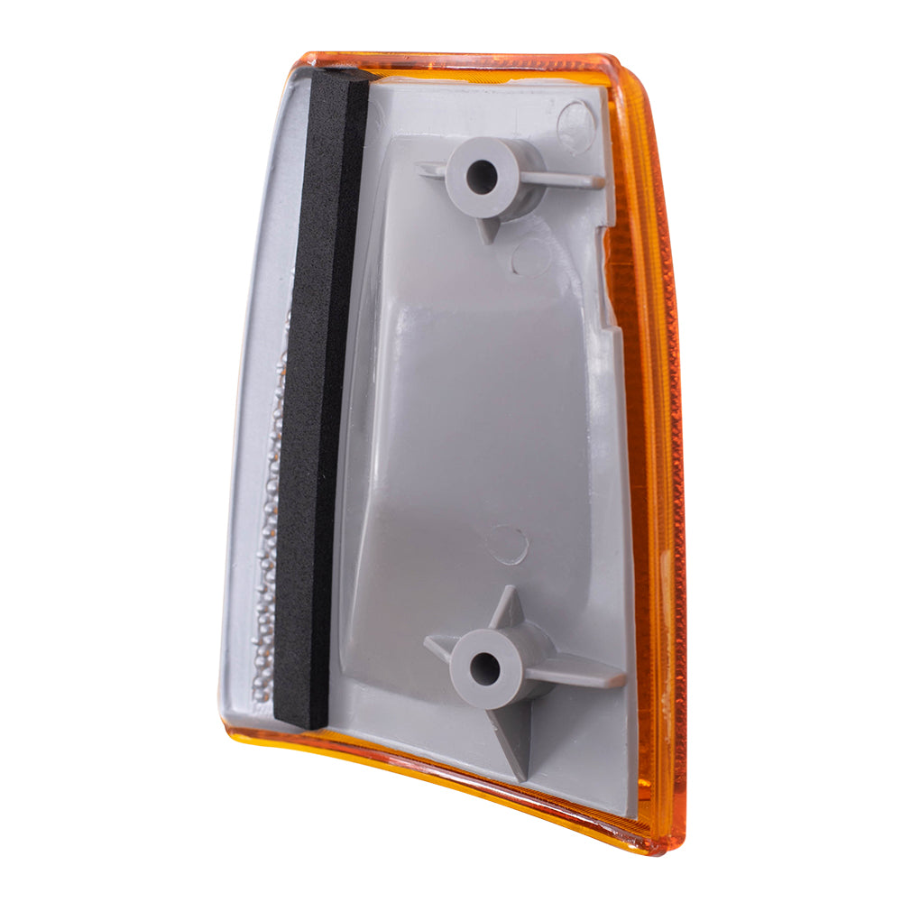 Brock Replacement Driver and Passenger Front Signal Side Marker Lights Amber Lamps Compatible with 91-94 Bronco II Ranger Pickup Explorer