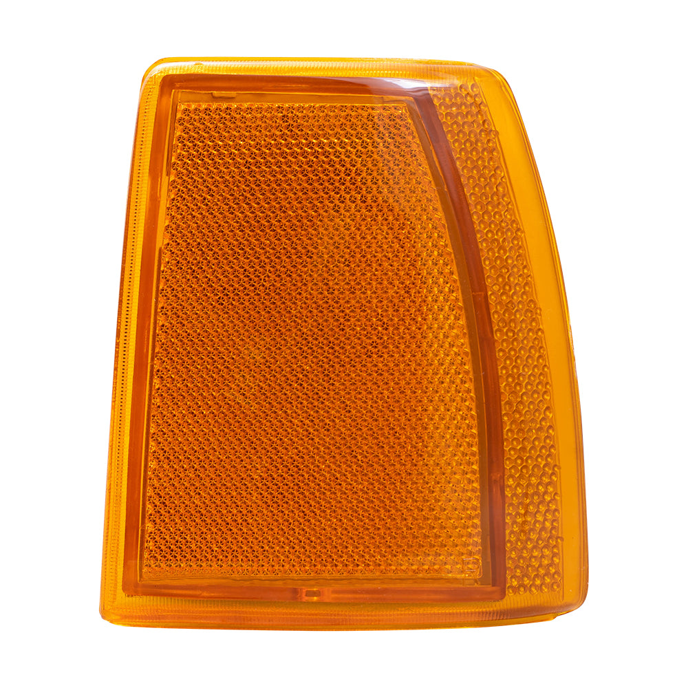Brock Replacement Driver and Passenger Front Signal Side Marker Lights Amber Lamps Compatible with 91-94 Bronco II Ranger Pickup Explorer