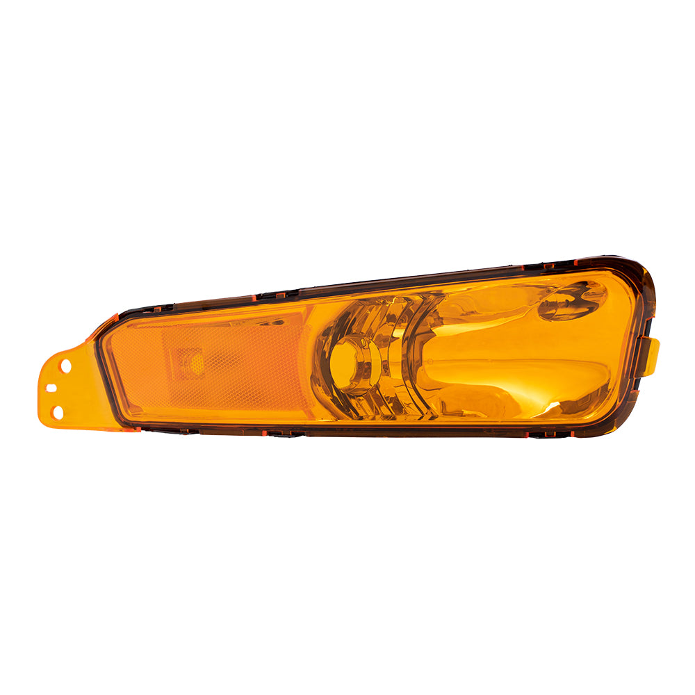 Brock Replacement Passengers Park Signal Side Marker Light Lamp Lens Compatible with 2005-2009 Mustang 4R3Z 13200 AA