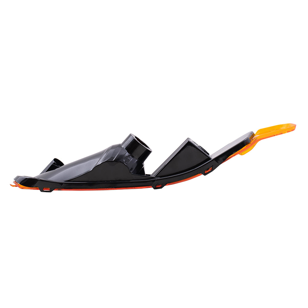 Brock Replacement Passengers Park Signal Side Marker Light Lamp Lens Compatible with 2005-2009 Mustang 4R3Z 13200 AA