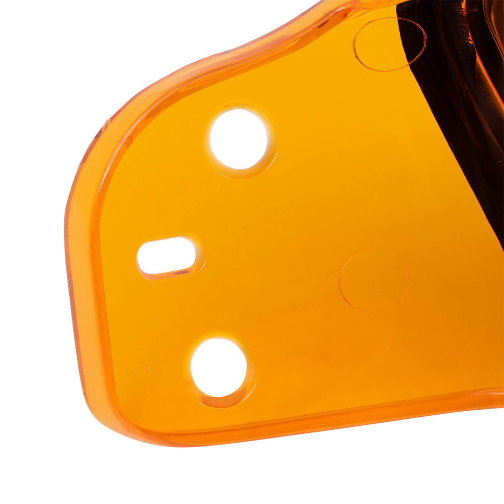 Brock Replacement Passengers Park Signal Side Marker Light Lamp Lens Compatible with 2005-2009 Mustang 4R3Z 13200 AA