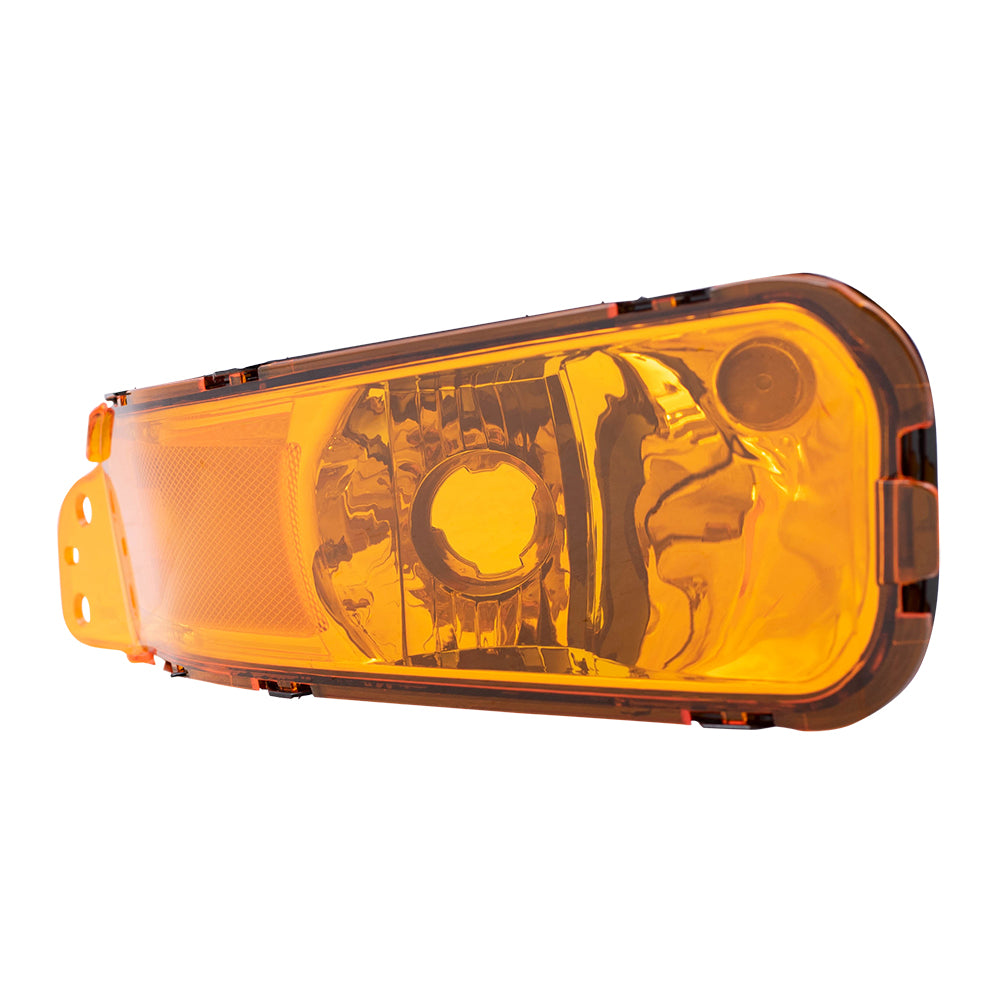 Brock Replacement Passengers Park Signal Side Marker Light Lamp Lens Compatible with 2005-2009 Mustang 4R3Z 13200 AA