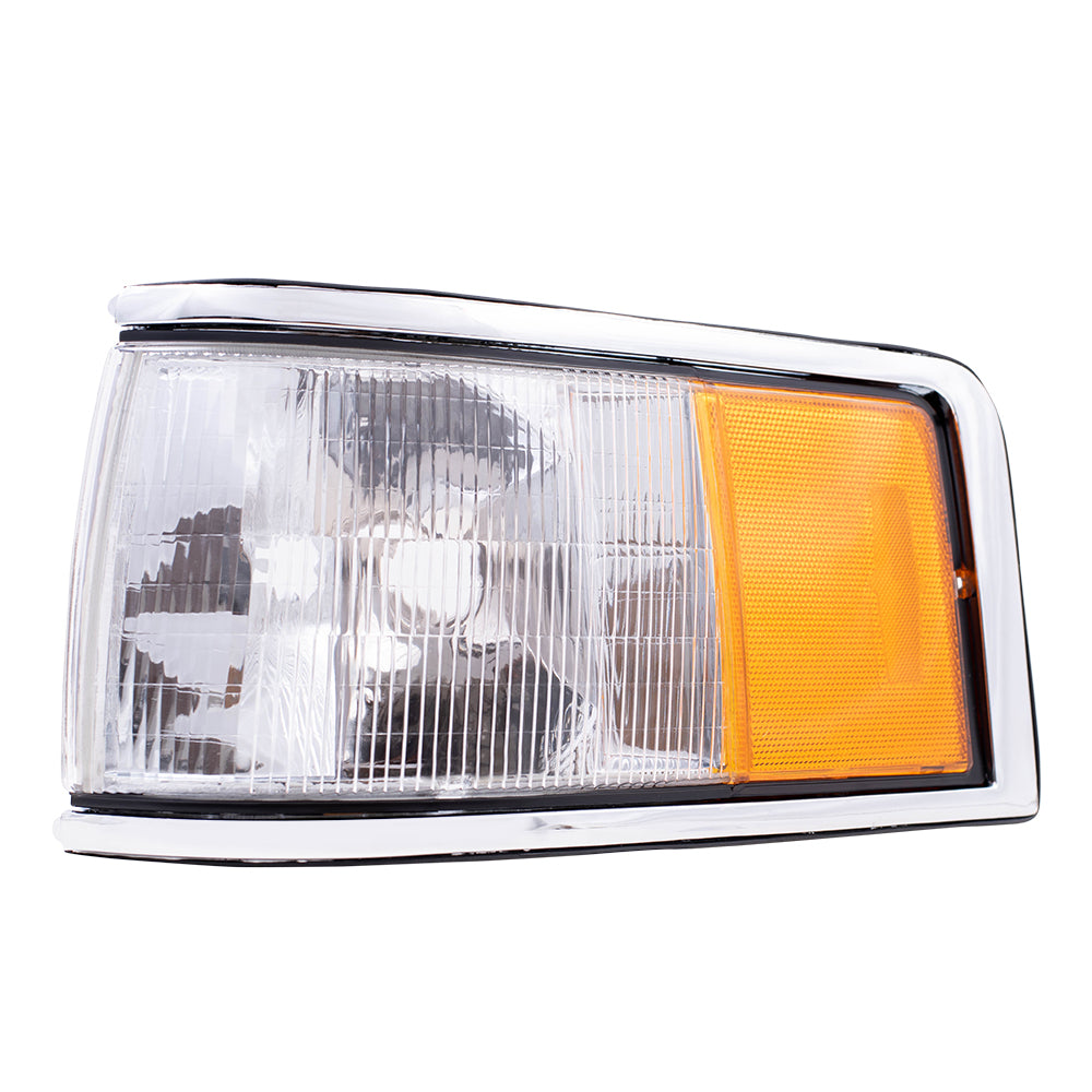 Brock Replacement Drivers Signal Side Marker Light Lamp Lens Compatible with 1990-1994 Town Car FOVY15A201B