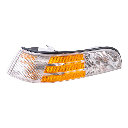 Brock Replacement Drivers Park Signal Side Marker Light with Cornering Lamp Compatible with 1992-1997 Crown Victoria F2AZ13201B