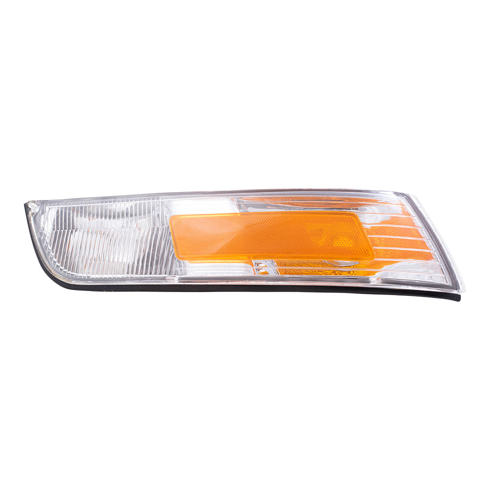 Brock Replacement Passengers Signal Side Marker Light with Cornering Lamp Compatible with 1995-1997 Grand Marquis