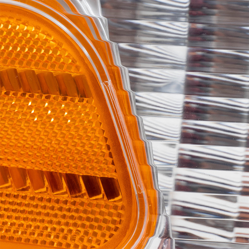 Brock Replacement Driver and Passenger Park Signal Side Marker Lights Lamps Lenses Compatible with 1998-2011 Crown Victoria XW7Z15A201BA 5W7Z15A201AA