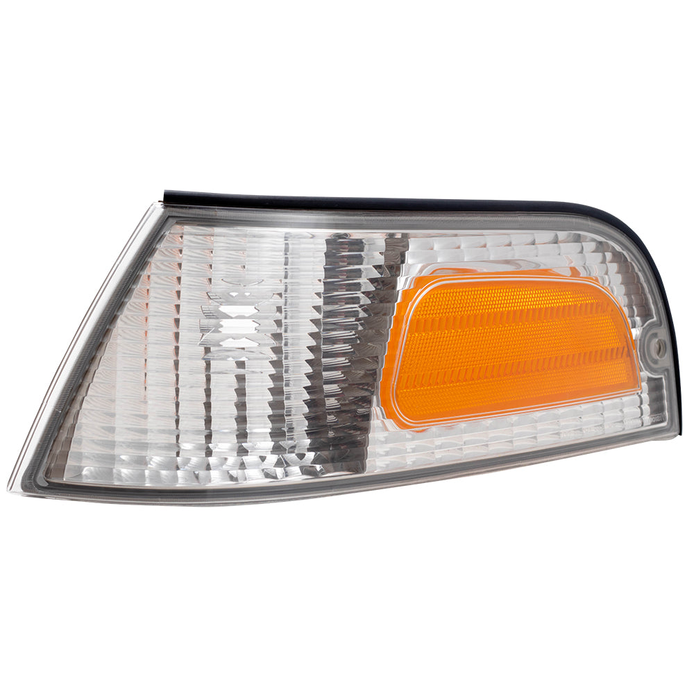 Brock Replacement Drivers Park Signal Side Marker Light Lamp Lens Compatible with 1998-2011 Crown Victoria XW7Z15A201BA 6W7Z15A201BA