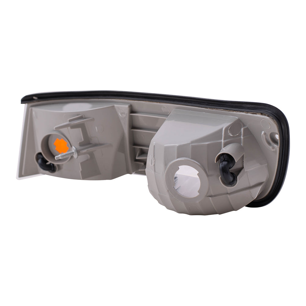 Brock Replacement Driver and Passenger Park Signal Side Marker Lights Lamps Compatible with 1998-2002 Grand Marquis XW3Z 15A201 BB XW3Z 15A201 AB