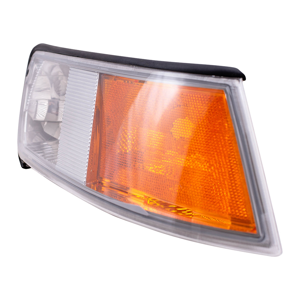 Brock Replacement Driver and Passenger Park Signal Side Marker Lights Lamps Compatible with 1998-2002 Grand Marquis XW3Z 15A201 BB XW3Z 15A201 AB