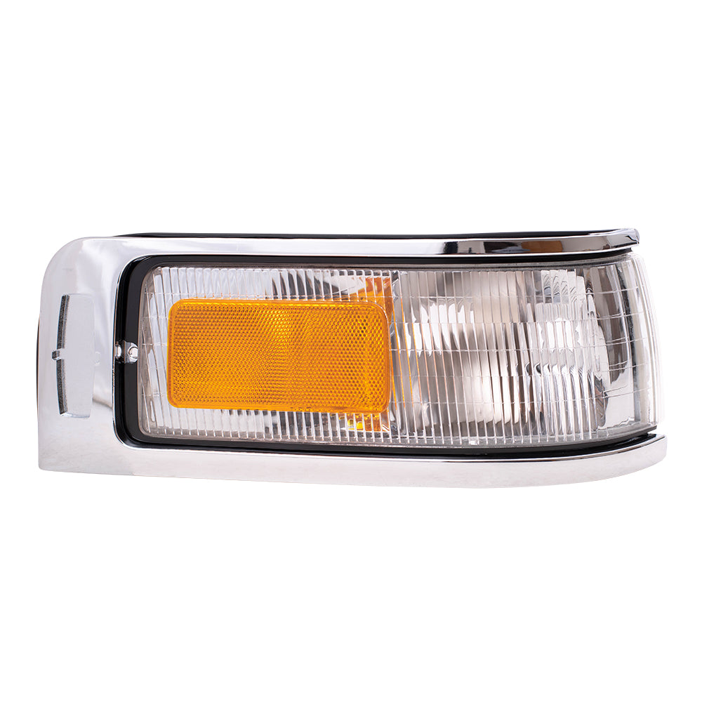 Brock Replacement Driver and Passenger Signal Side Marker Lights Lamps Compatible with 1995-1997 Town Car F5VY15A201B F5VY15A201A
