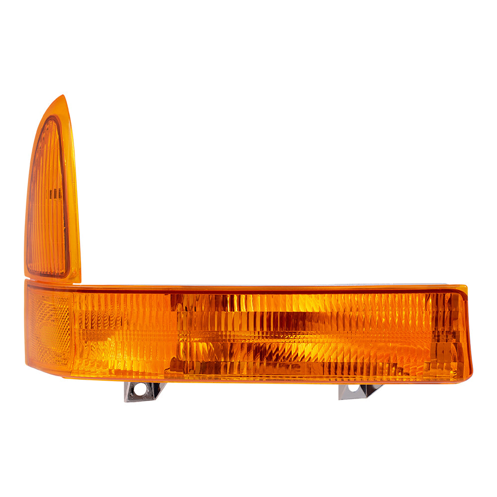 Brock Replacement Passengers Park Signal Front Marker Light with Amber Lens Compatible with 1999-2004 Super Duty Pickup Truck SUV XC3Z 13200 BA