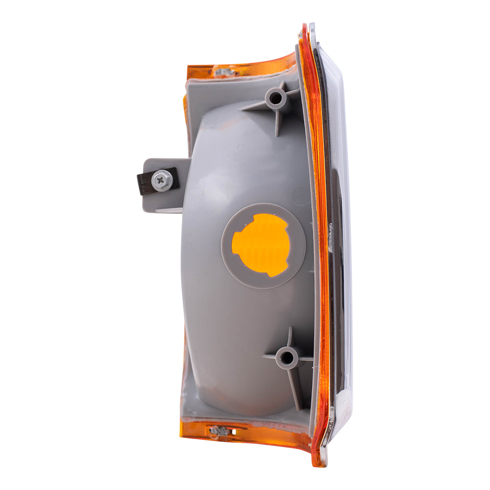 Park Signal Light fits 87-91 Ford Pickup Bronco Passenger Corner Lamp w/ Chrome