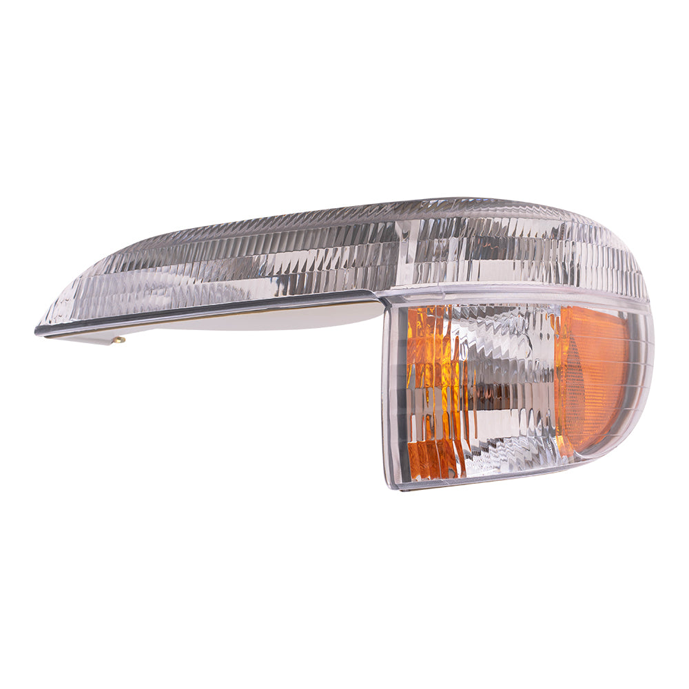 Brock Aftermarket Replacement Driver Left Park/Signal/Side Marker Light Unit Compatible with 1995-2001 Ford Explorer