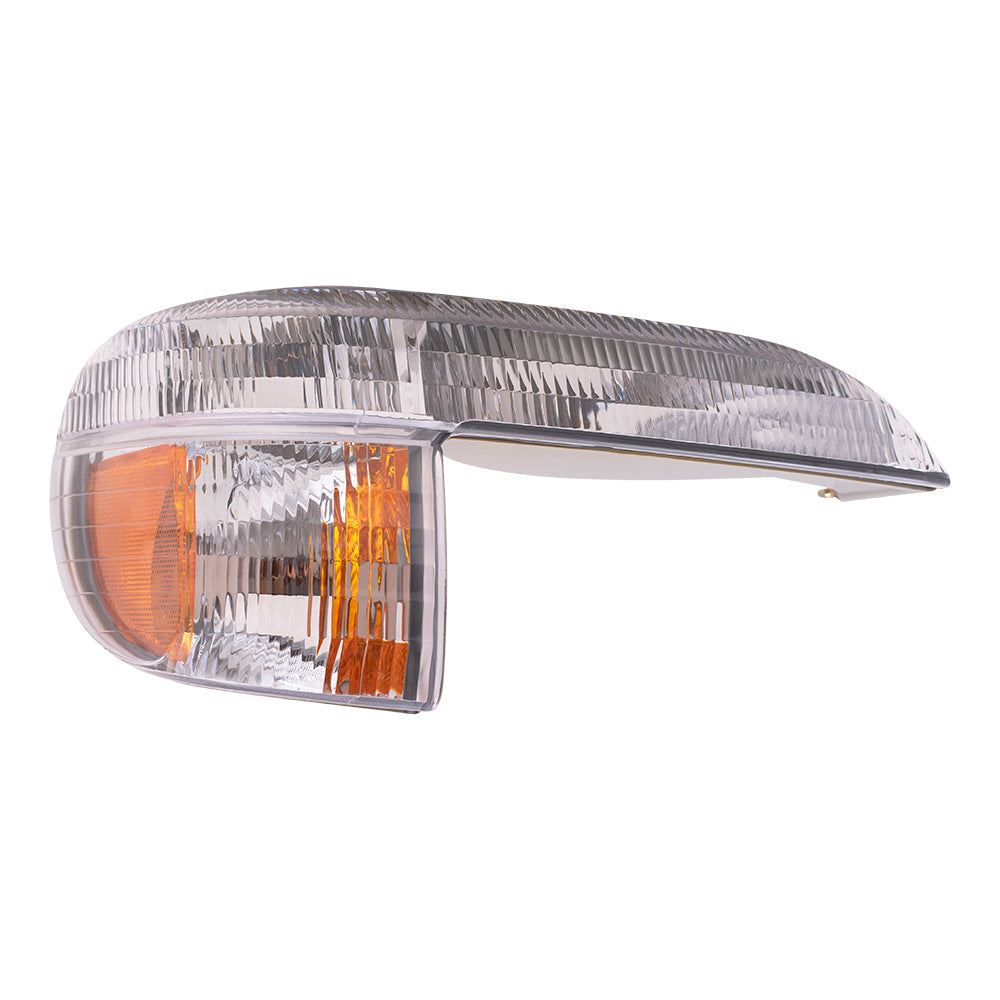 Brock Aftermarket Replacement Passenger Right Park/Signal/Side Marker Light Unit Compatible with 1995-2001 Ford Explorer