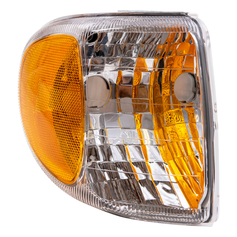 Brock Aftermarket Replacement Driver Left Passenger Right Park/Signal Light Unit Set Compatible with 1998-2001 Mercury Mountaineer