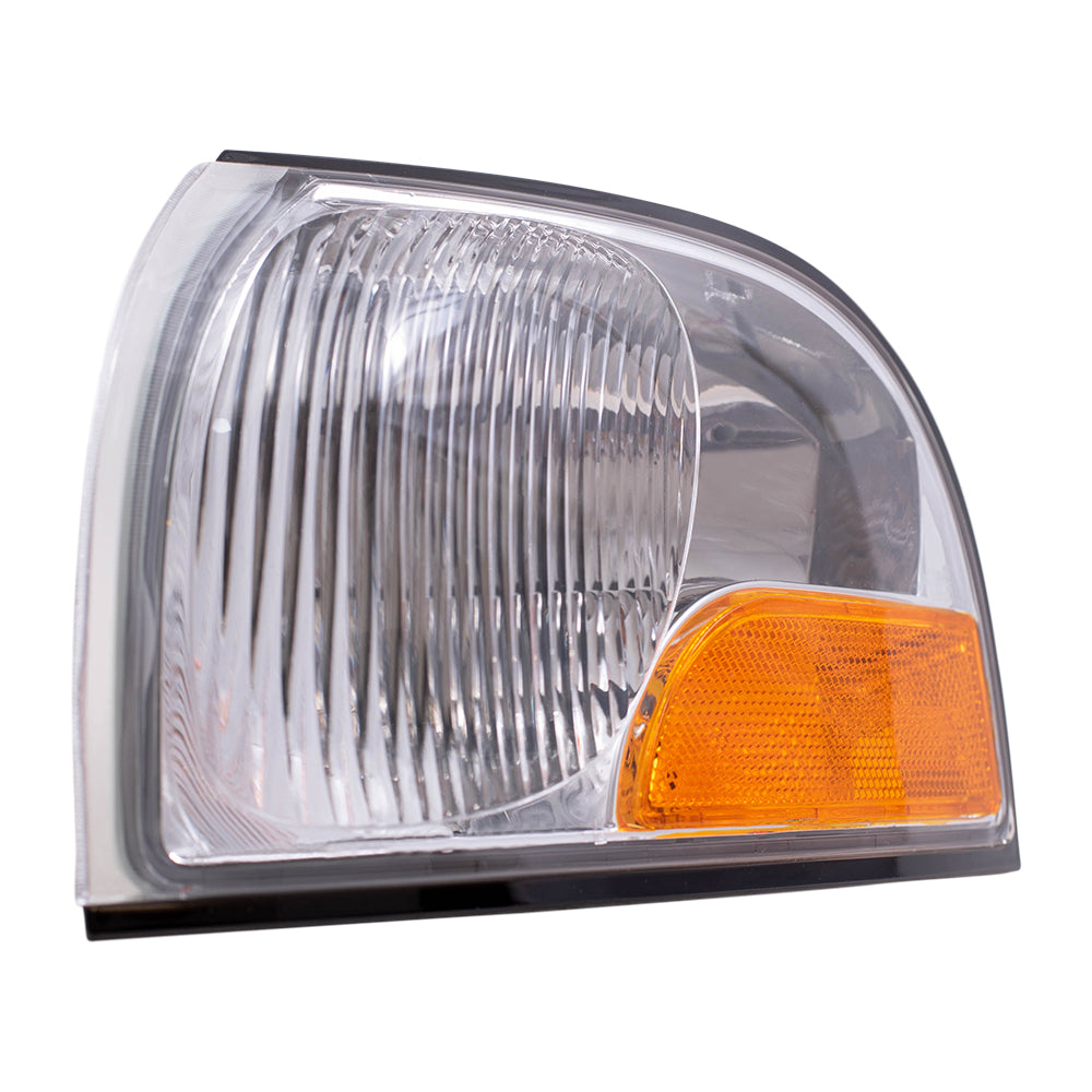 Brock Replacement Set Driver and Passenger Park Signal Corner Marker Lights Lamps Compatible with 1999-2000 Quest 1999-2002 Villager Van XF5Z13201AB XF5Z13200AB