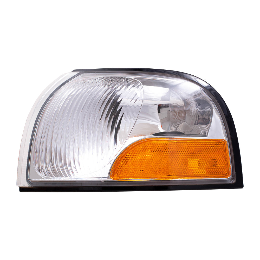 Brock Replacement Set Driver and Passenger Park Signal Corner Marker Lights Lamps Compatible with 1999-2000 Quest 1999-2002 Villager Van XF5Z13201AB XF5Z13200AB