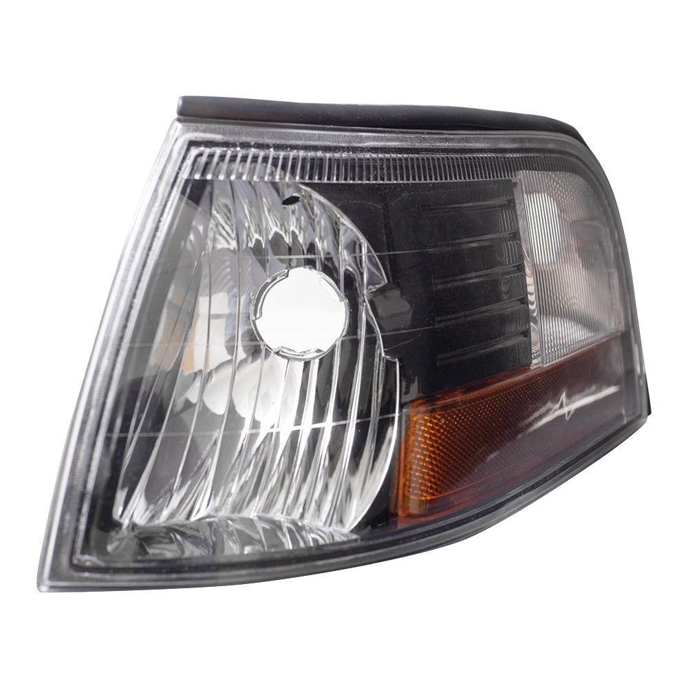 Brock Replacement Drivers Park Signal Side Marker Light Lamp Lens Compatible with 2003-2004 Marauder 3W3Z13201BA