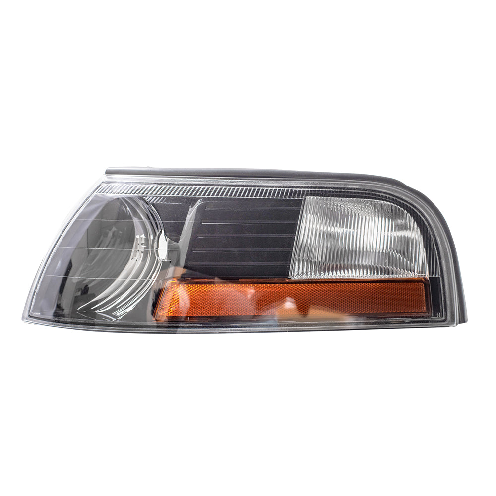 Brock Replacement Drivers Park Signal Side Marker Light Lamp Lens Compatible with 2003-2004 Marauder 3W3Z13201BA