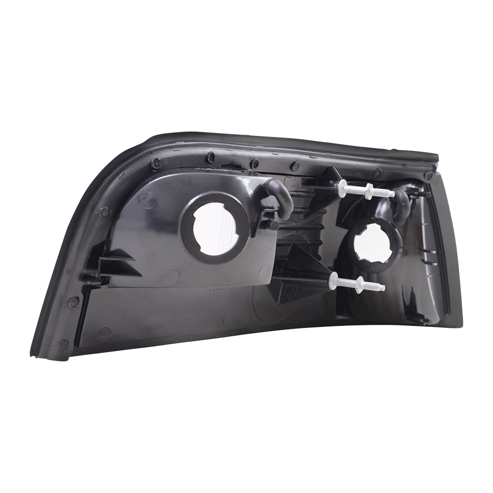 Brock Replacement Drivers Park Signal Side Marker Light Lamp Lens Compatible with 2003-2004 Marauder 3W3Z13201BA