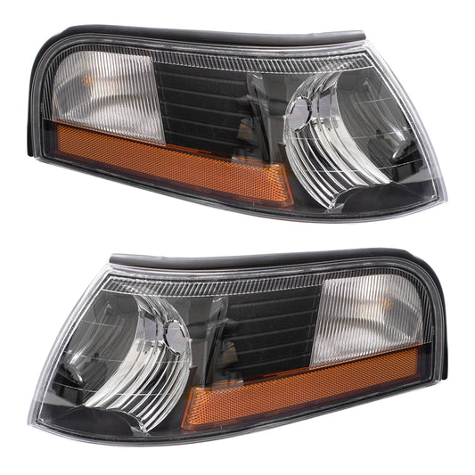 Brock Park Signal Lights fit 03-04 Marauder Side Marker Set 3W3Z13201BA 3W3Z13200BA