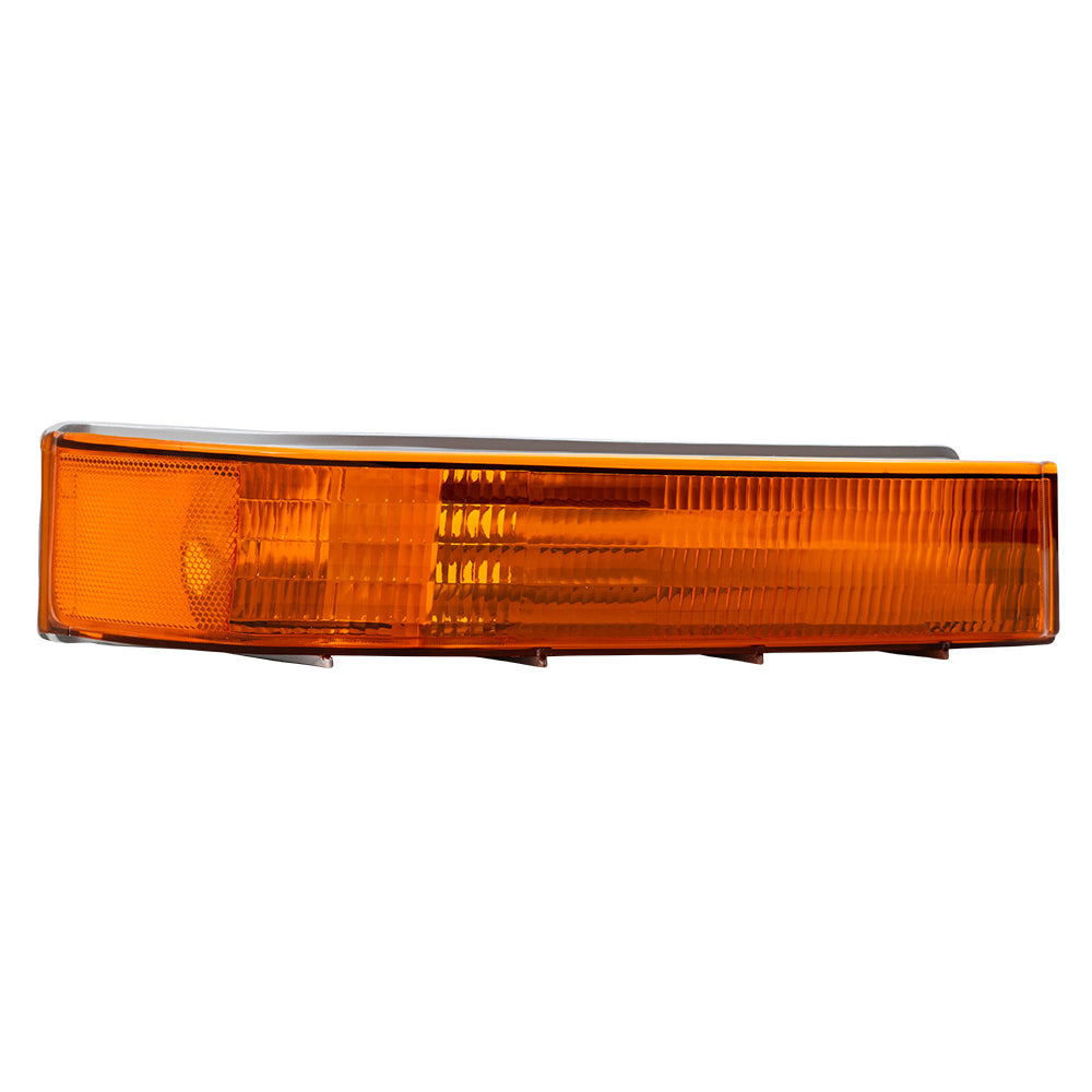 Brock Replacement Driver and Passenger Park Signal Front Marker Lights Lamps Compatible with 1992-1996 F150 Pickup Truck F5TZ13201AB F5TZ13200AB