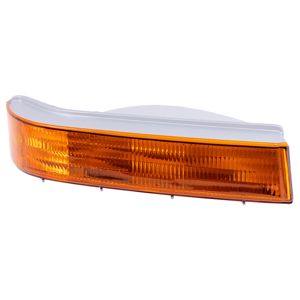 Brock Replacement Driver and Passenger Park Signal Front Marker Lights Lamps Compatible with 1992-1996 F150 Pickup Truck F5TZ13201AB F5TZ13200AB