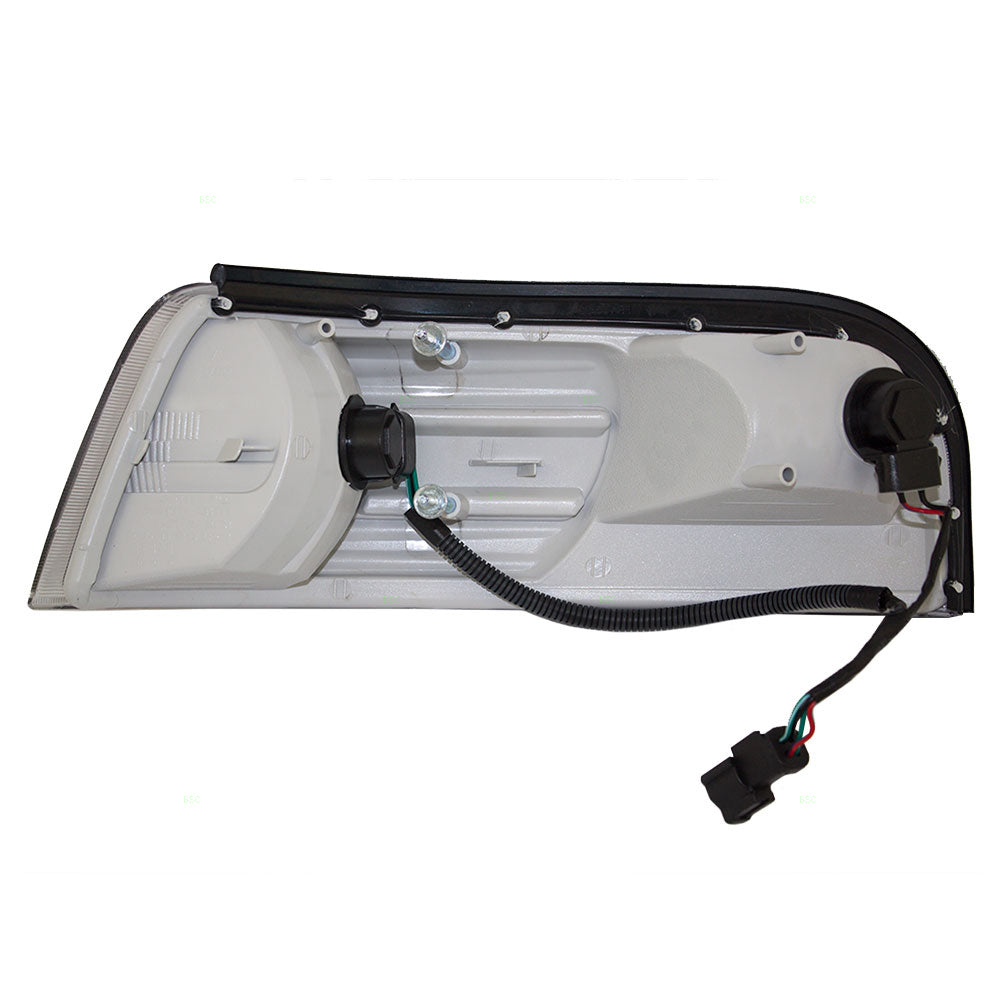 Brock Replacement Passengers Park Signal Side Marker Light Lamp Lens Compatible with 2006-2011 Grand Marquis 6W3Z13200AA