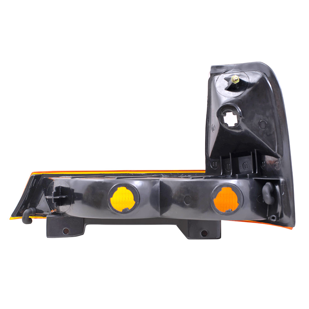 Brock Replacement Driver and Passenger Park Signal Corner Marker Lights Amber & Clear Lens Compatible with 1998-2000 Ranger Pickup Truck XL5Z13201AA F87Z13200BA